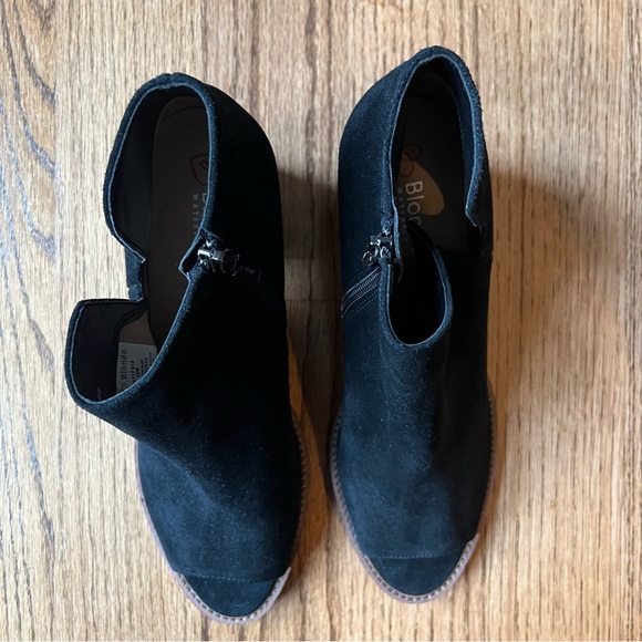 ๐ NEW - never worn - Blondo size 10 black waterproof peep toe booties - Picture 9 of 15